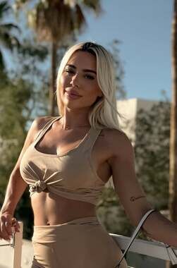Tied Up Crop Tank Top Tan